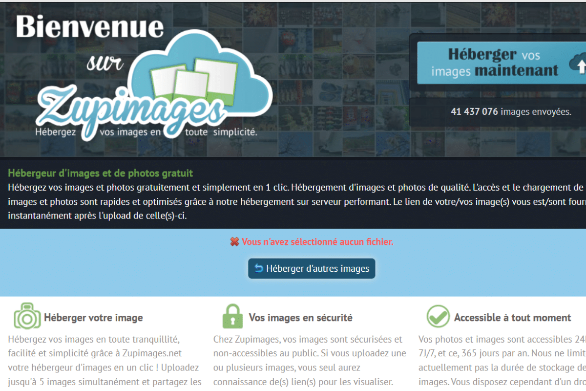 Zupimage : l’hébergement d’images et le partage en ligne